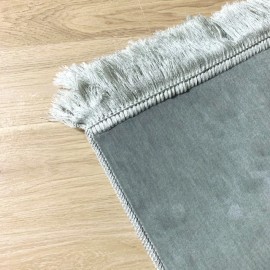 TAPIS DE PRIERE EN VELOURS: GRIS