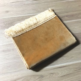 TAPIS DE PRIERE EN VELOURS : JAUNE SABLE