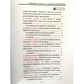 LE RESUMÉ DES VERTUS DE LA RELIGION MUSULMANE